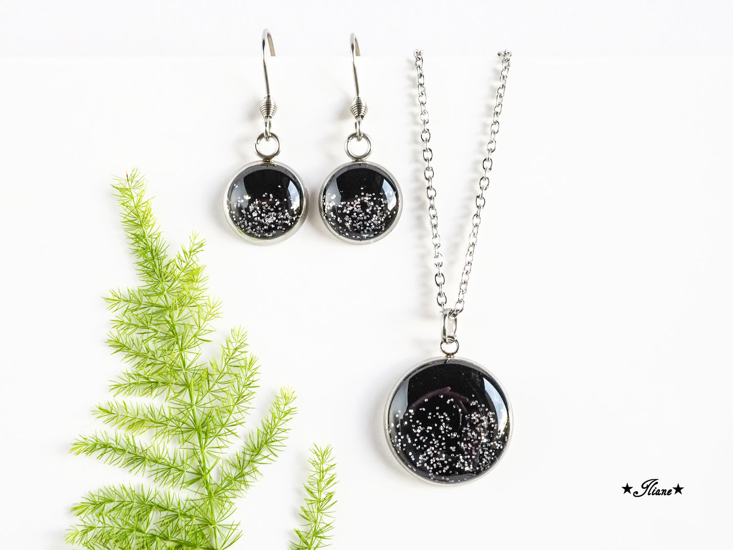 Schmuck mit Glitzer