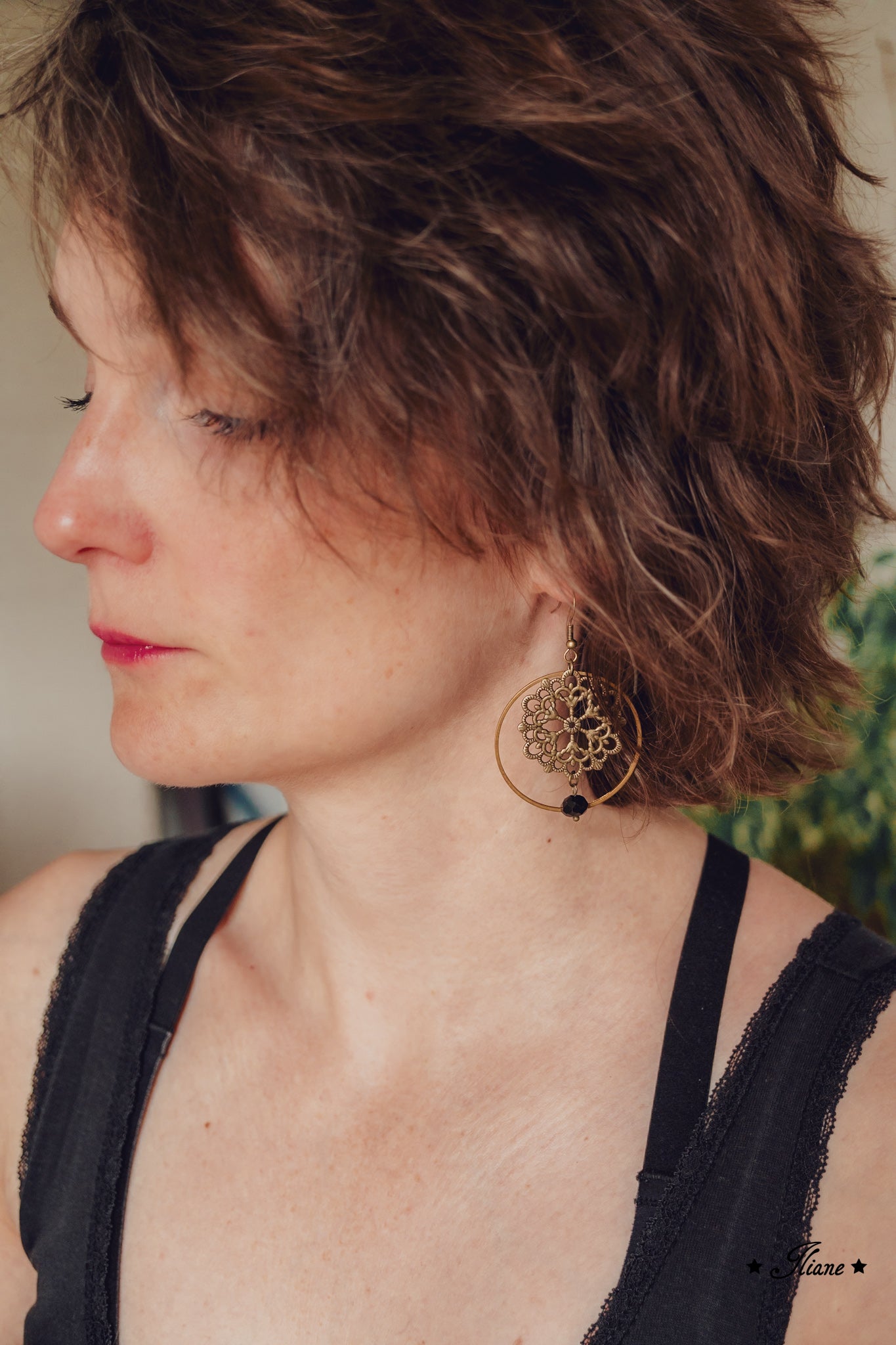 Black Lace #2 - Ohrringe antik bronze