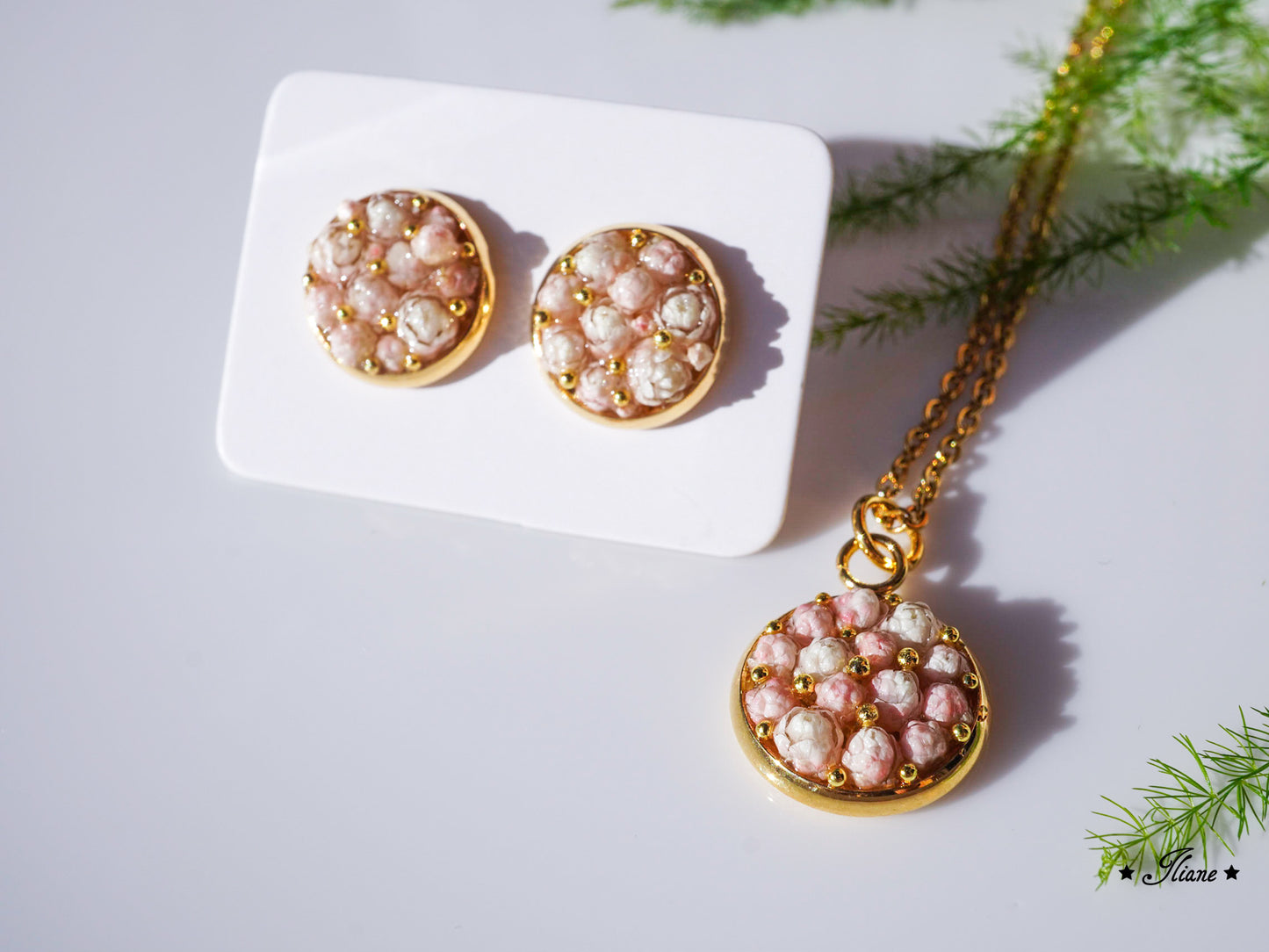 Reisblumen - Edelstahl silber, gold oder roségold 0309