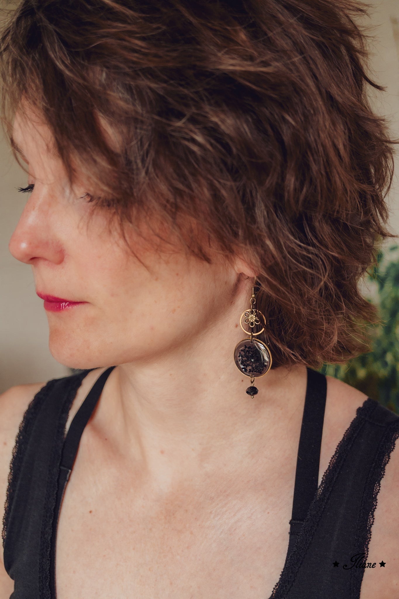 Black Lace #5 - Ohrringe antik bronze