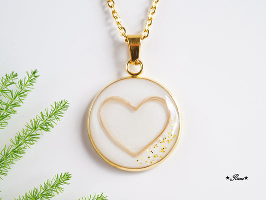 Dein persönliches Erinnerungsschmuckstück mit Fell - Kette rund Edelstahl silber, gold oder roségold