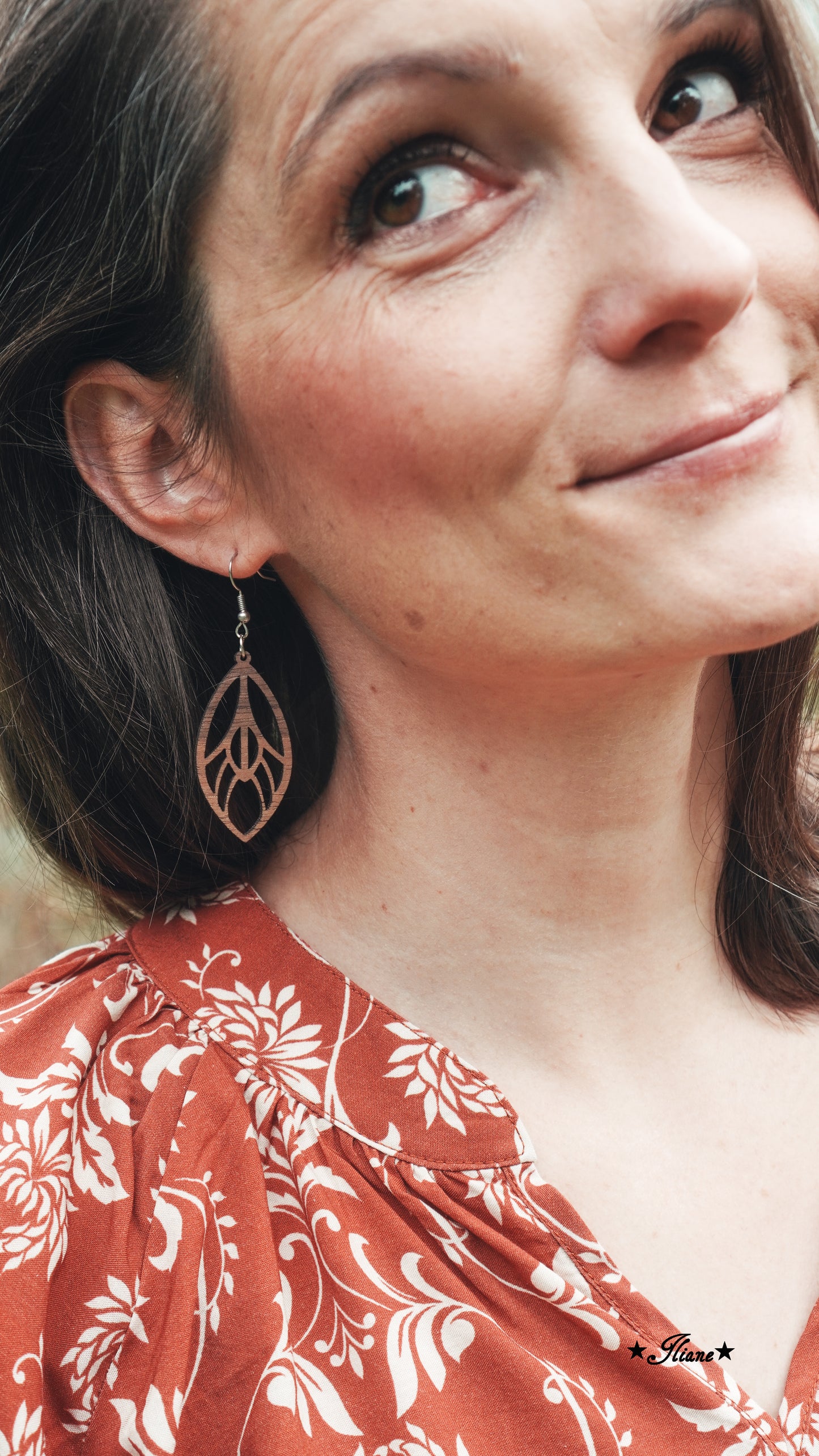 Holzohrringe Boho #12