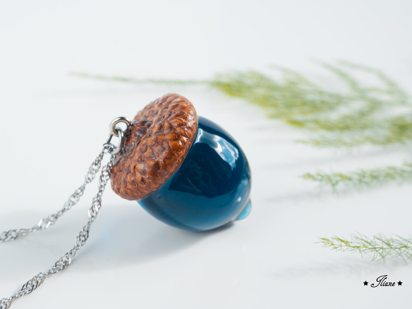Kette mit Eichel Edelstahl silber