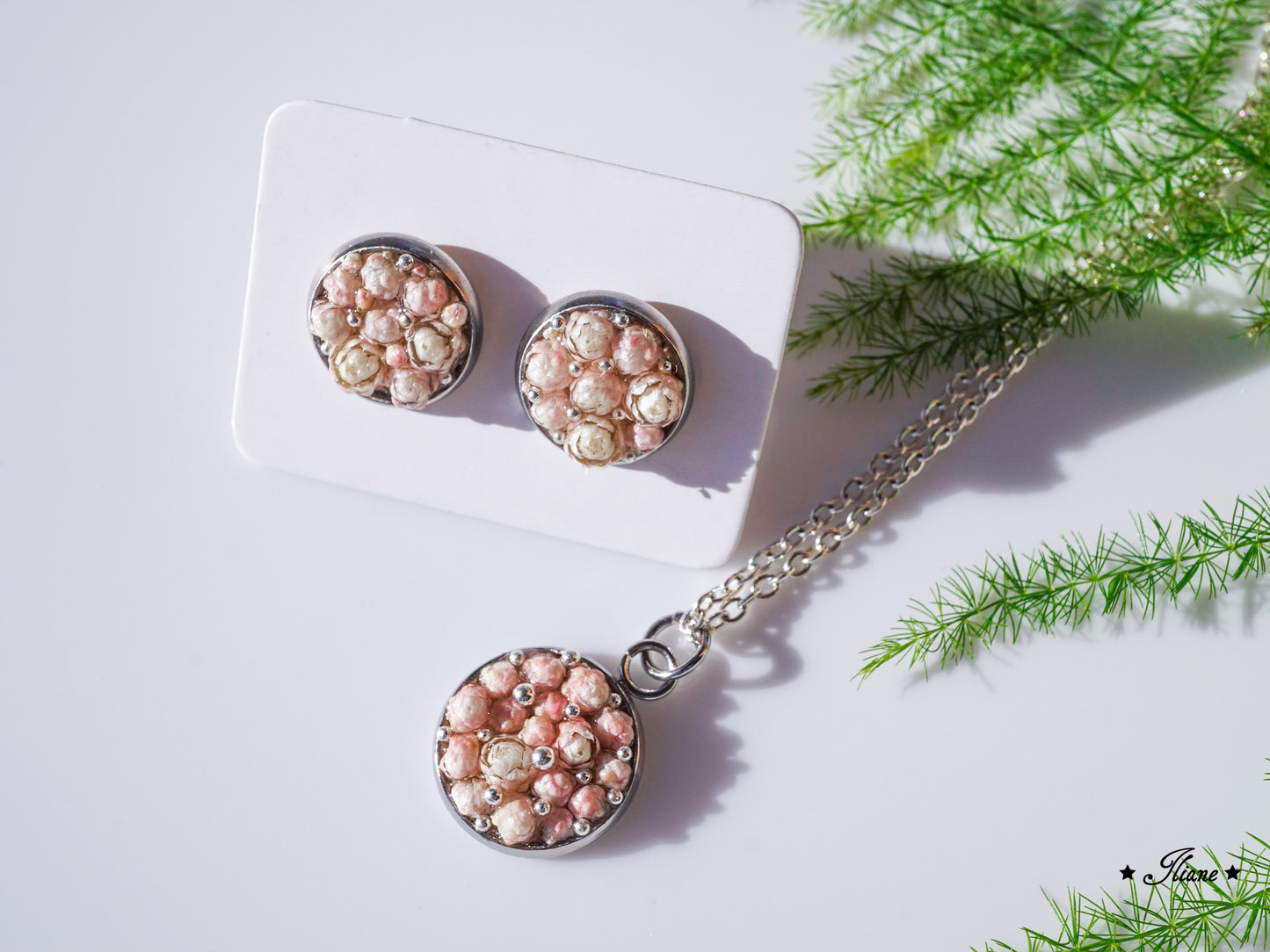 Reisblumen - Edelstahl silber, gold oder roségold 0309