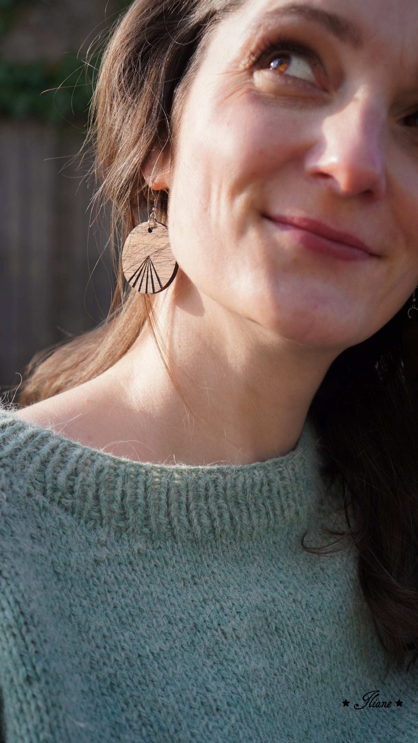 Holzohrringe Boho #28