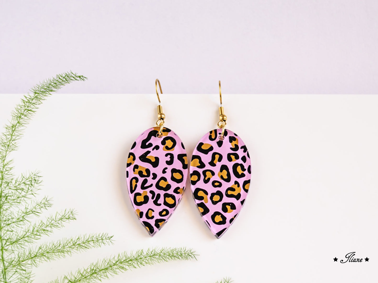 Leo Collection - Pink - Acryl-Ohrringe