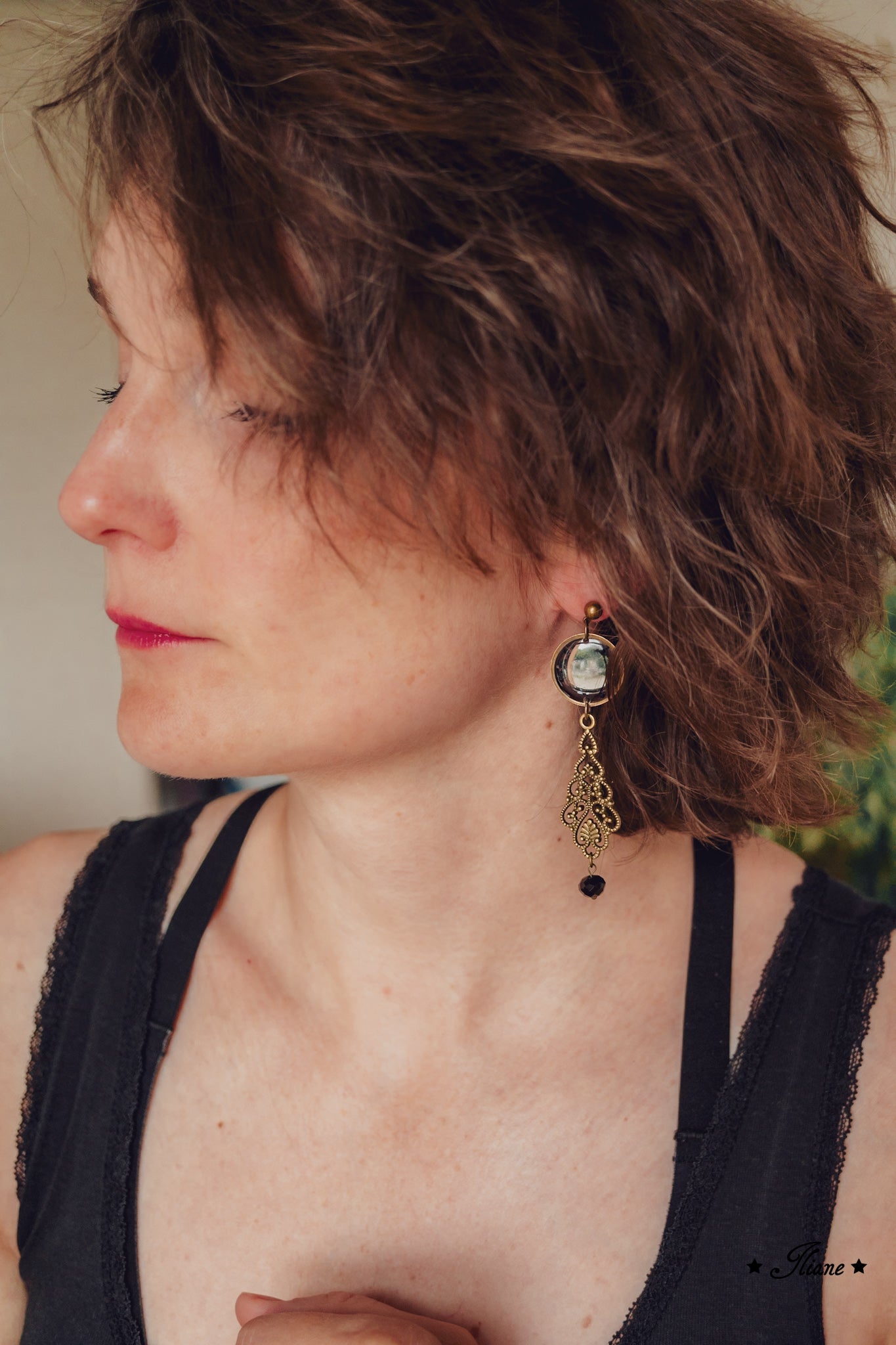 Black Lace #8 - Ohrringe antik bronze