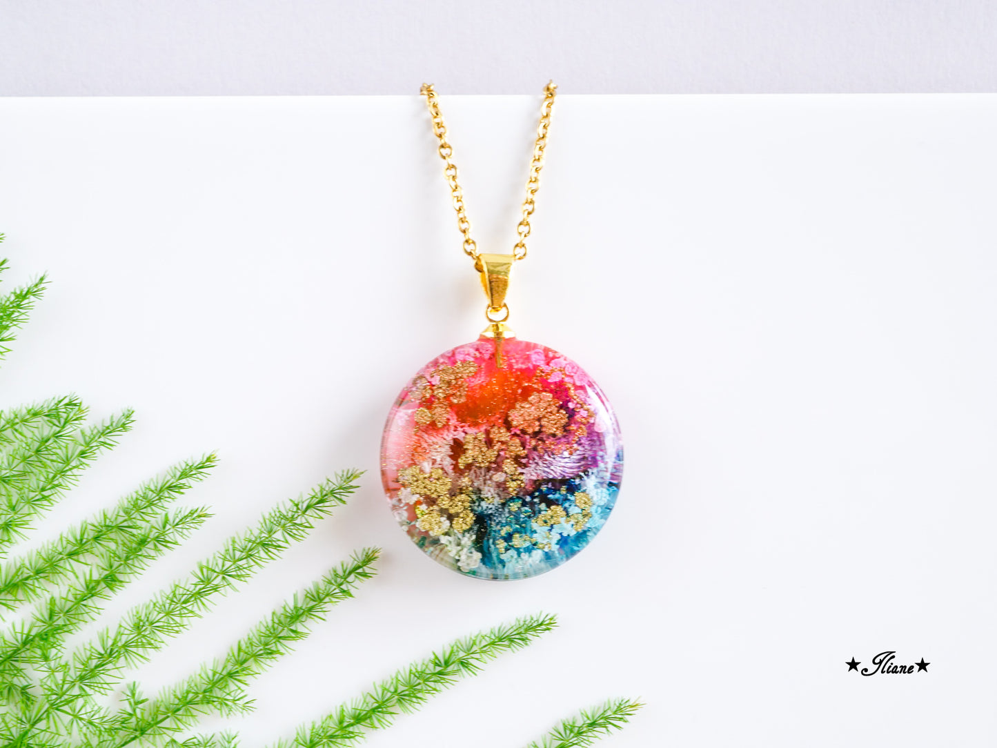 Golden Rainbow - Kette aus Edelstahl gold 0764