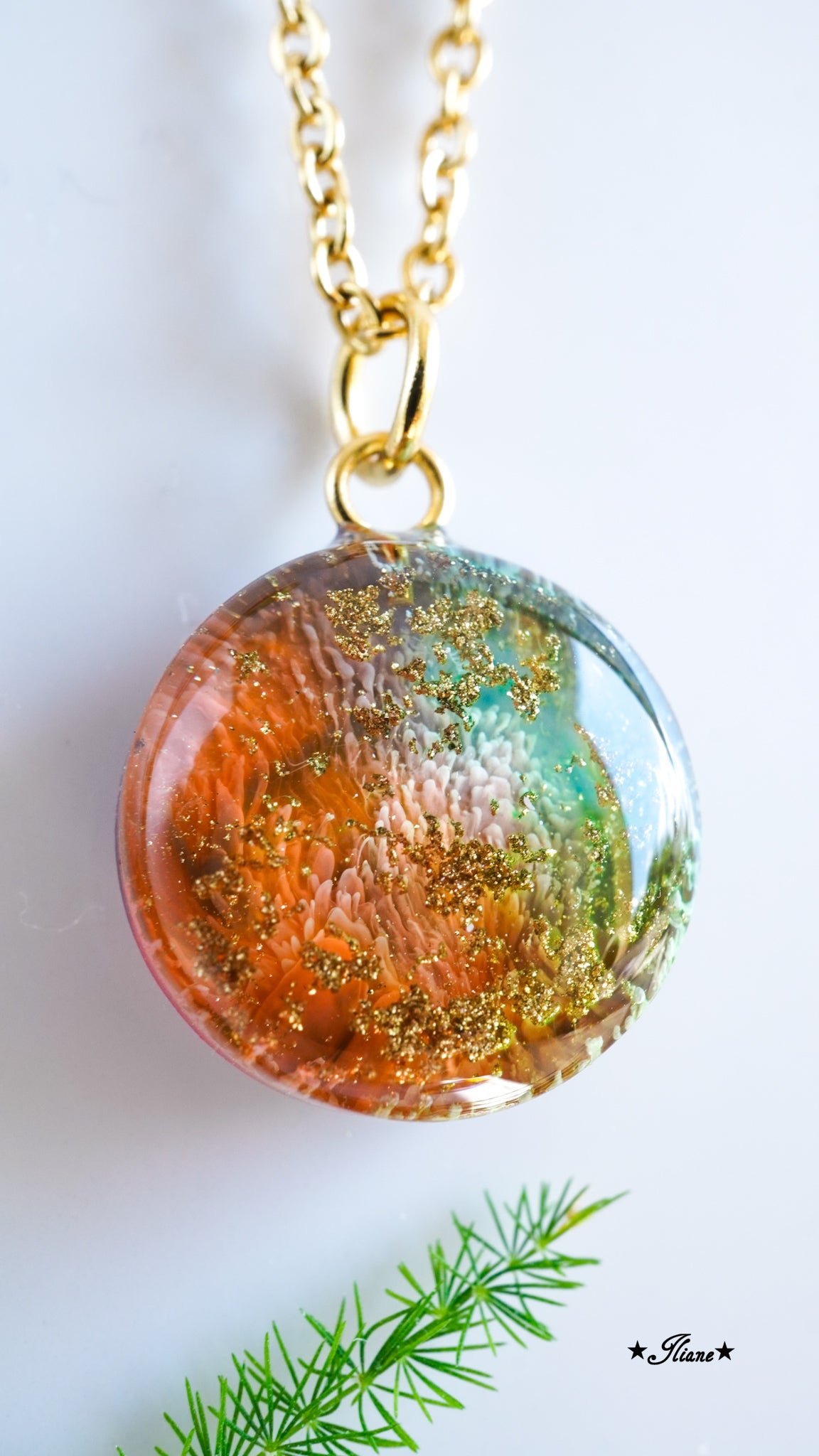 Sunny Side Of Life - SET Ohrringe und Kette aus Edelstahl gold 0771