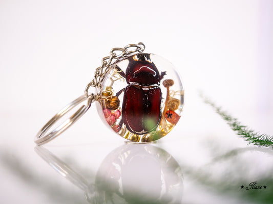 Dein persönliches Erinnerungsschmuckstück mit Haaren, Fell oder Asche und Blüten - Kette rund Edelstahl silber, gold oder roségold