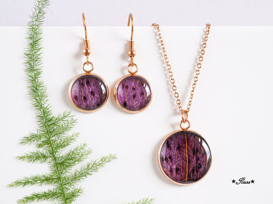 Lilie - SET Edelstahl silber, gold oder roségold