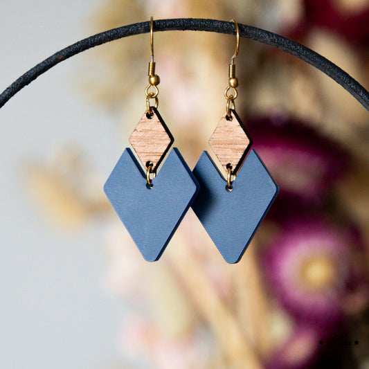Earth Toned Collection - Navy - Acryl-Ohrringe