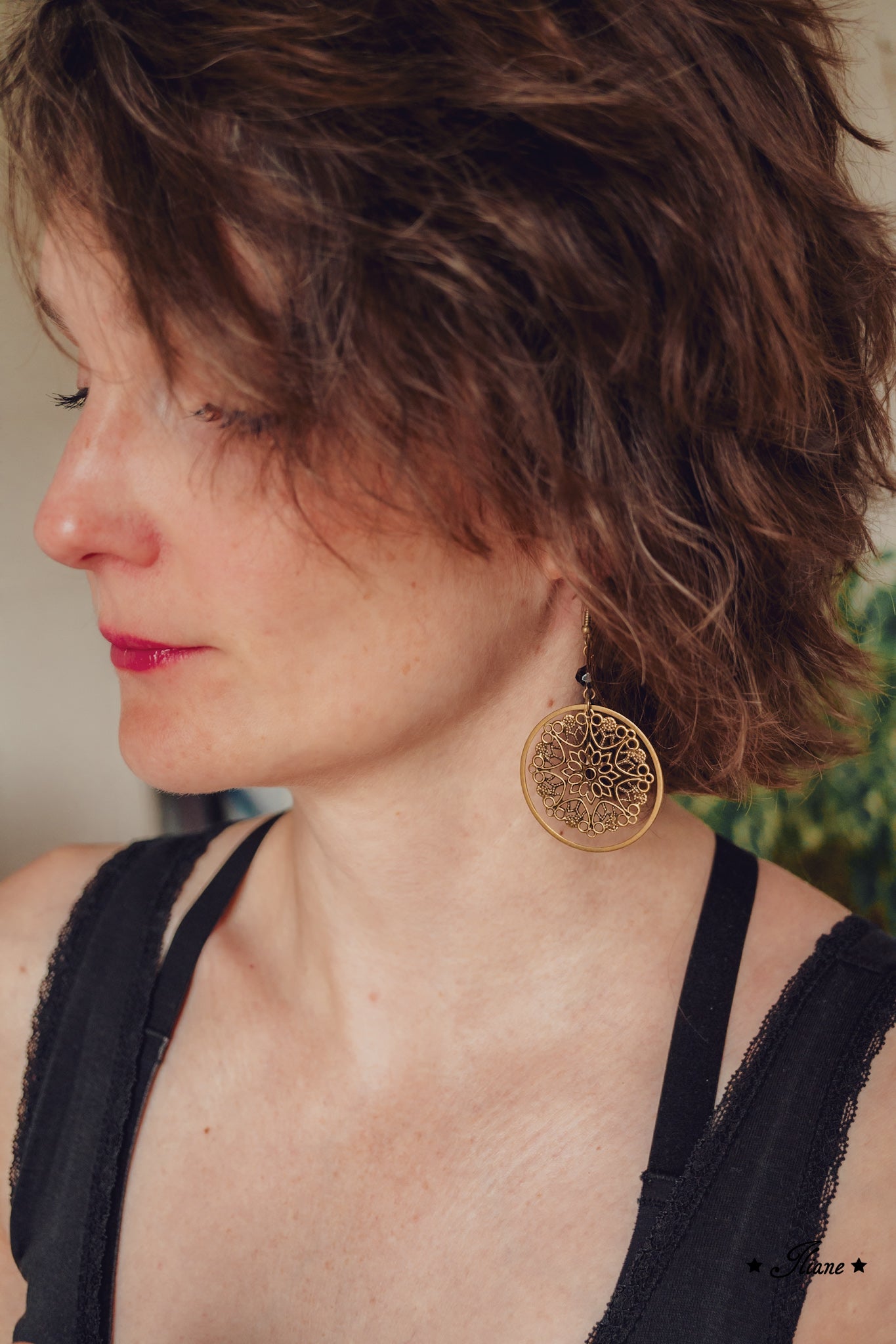 Black Lace #1 - Ohrringe antik bronze