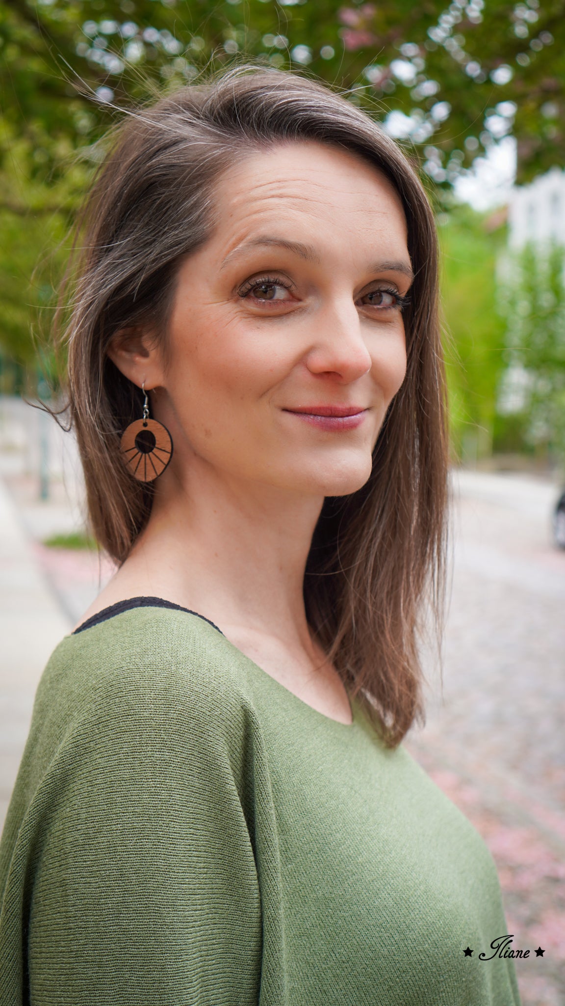 Holzohrringe Boho #27