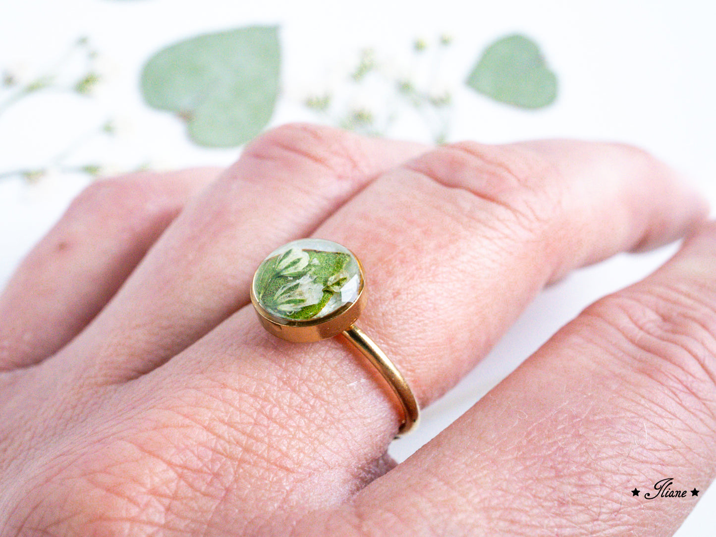 Dein persönliches Erinnerungsschmuckstück aus Deinem Brautstrauß - Ring - Edelstahl silber, gold oder roségold