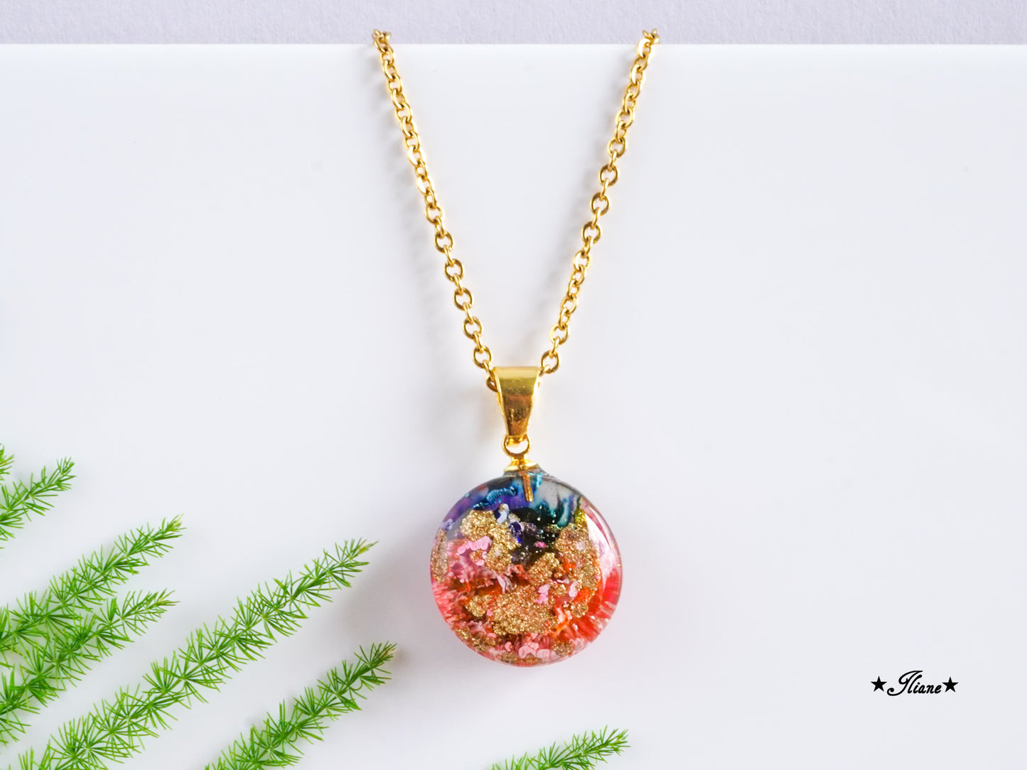 Golden Rainbow - Kette aus Edelstahl gold 0764