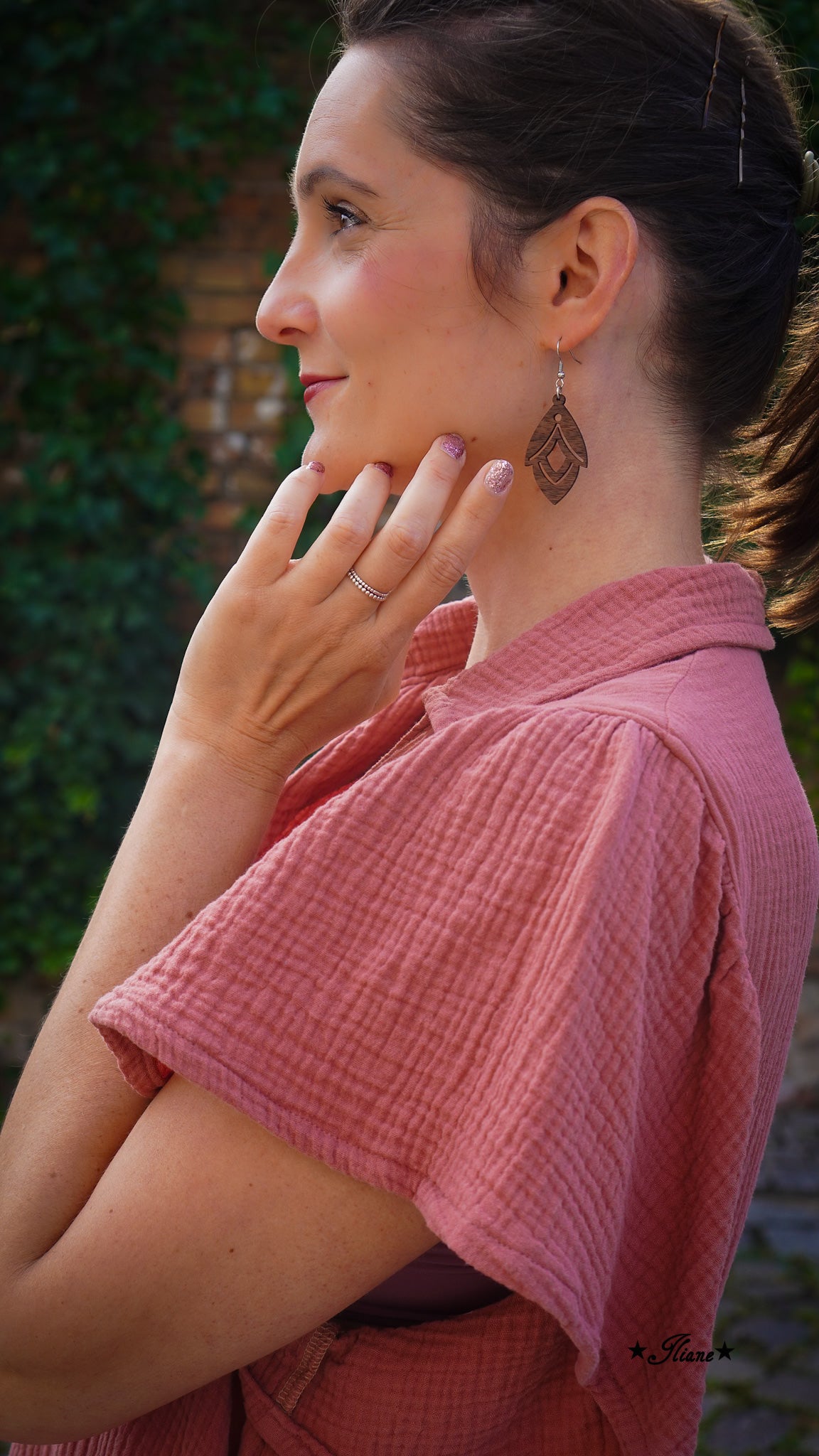 Holzohrringe Boho #3