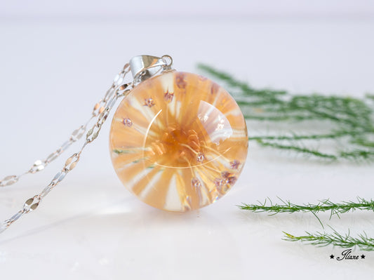 Kette Kugel mit Astranie - silber 0843