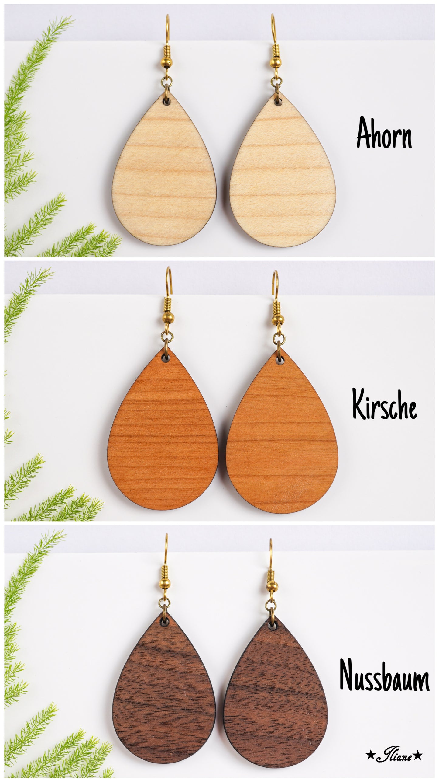 Holzohrringe Boho #6