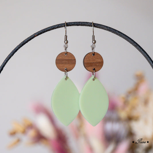 Pastel Collection - Aloe - Acryl-Ohrringe