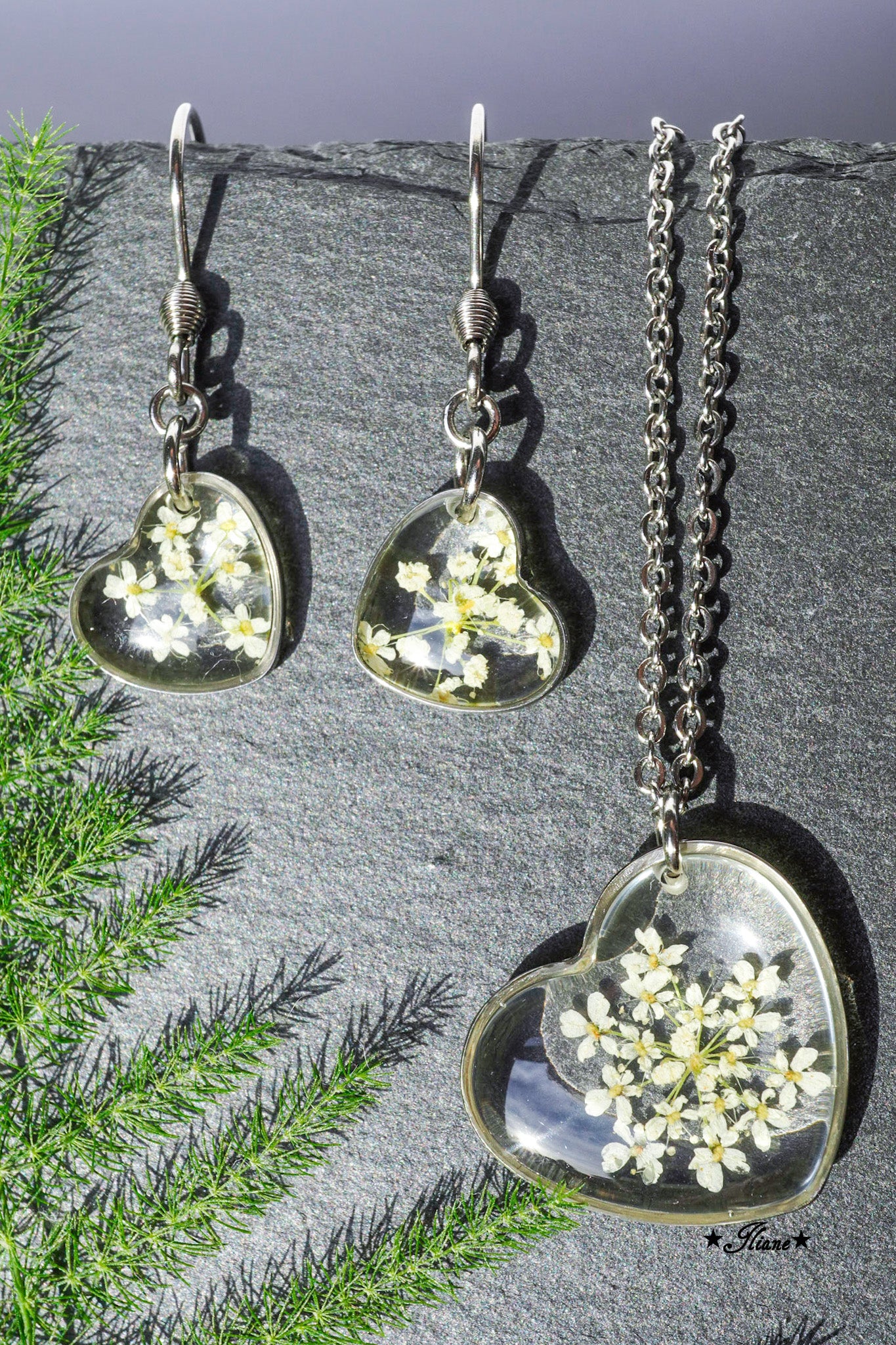 Doldenblüten transparent - Edelstahl silber 0556