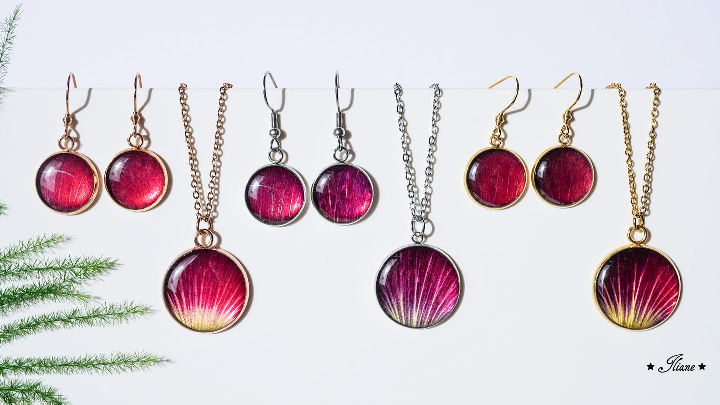 Stockrosen - SET Edelstahl silber, gold oder roségold