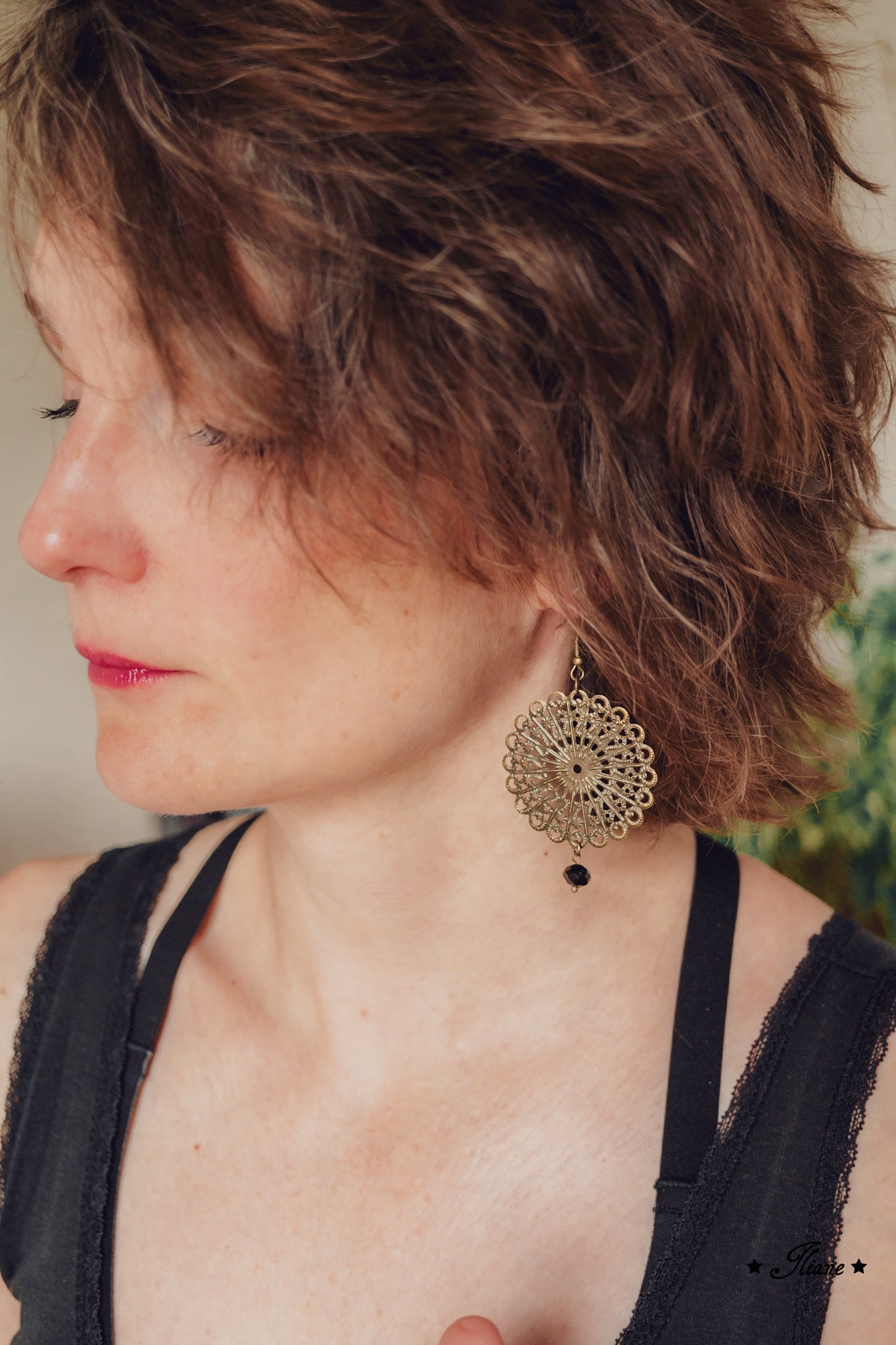 Black Lace #3 - Ohrringe antik bronze