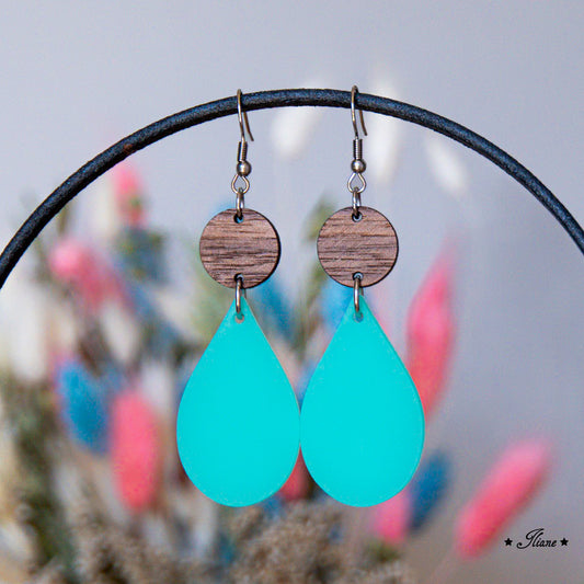 Essential Collection - Teal - Acryl-Ohrringe