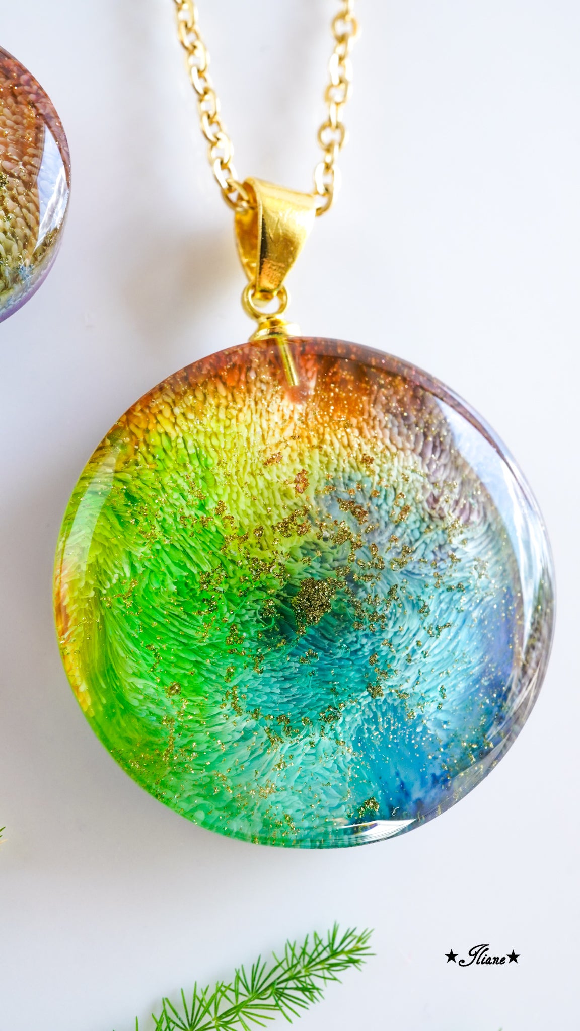 Sunny Side Of Life - SET Ohrringe und Kette aus Edelstahl gold 0771