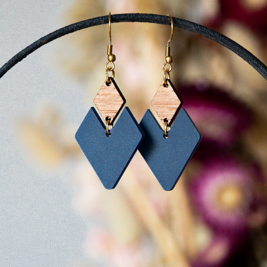 Earth Toned Collection - Navy - Acryl-Ohrringe