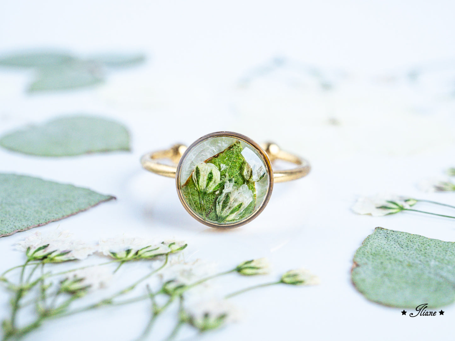 Dein persönliches Erinnerungsschmuckstück aus Deinem Brautstrauß - Ring - Edelstahl silber, gold oder roségold