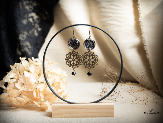 Black Lace #4 - Ohrringe antik bronze