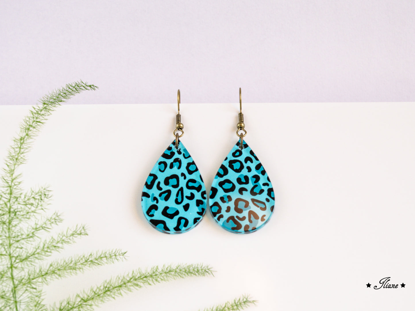 Leo Collection - Petrol - Acryl-Ohrringe