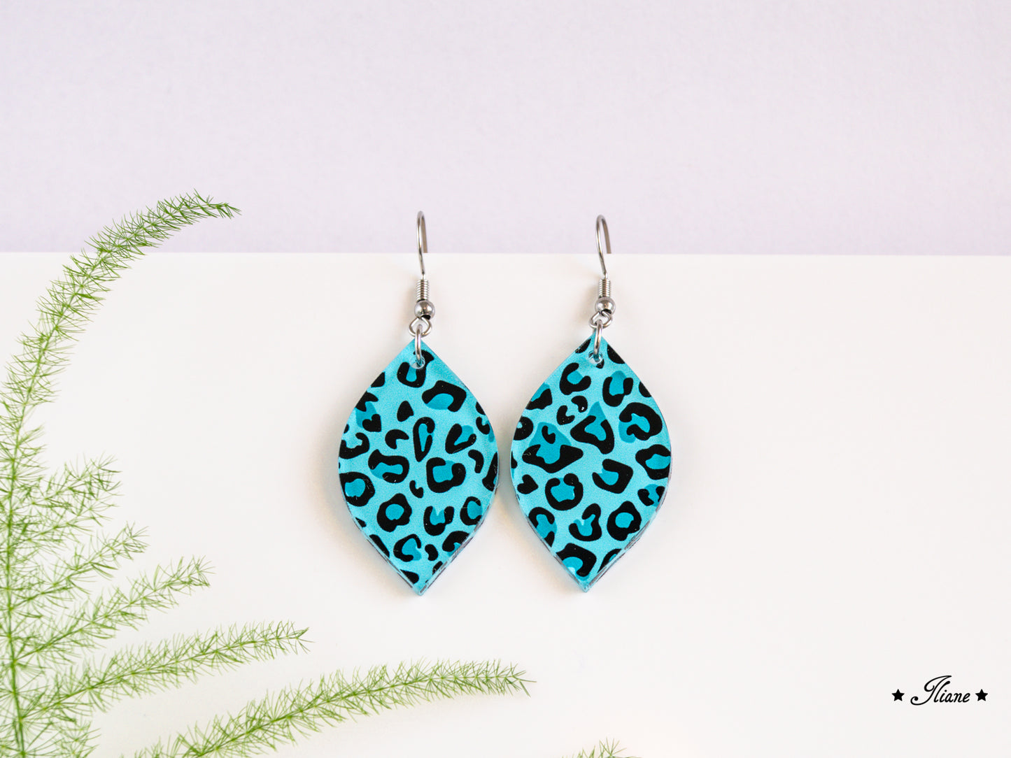 Leo Collection - Petrol - Acryl-Ohrringe