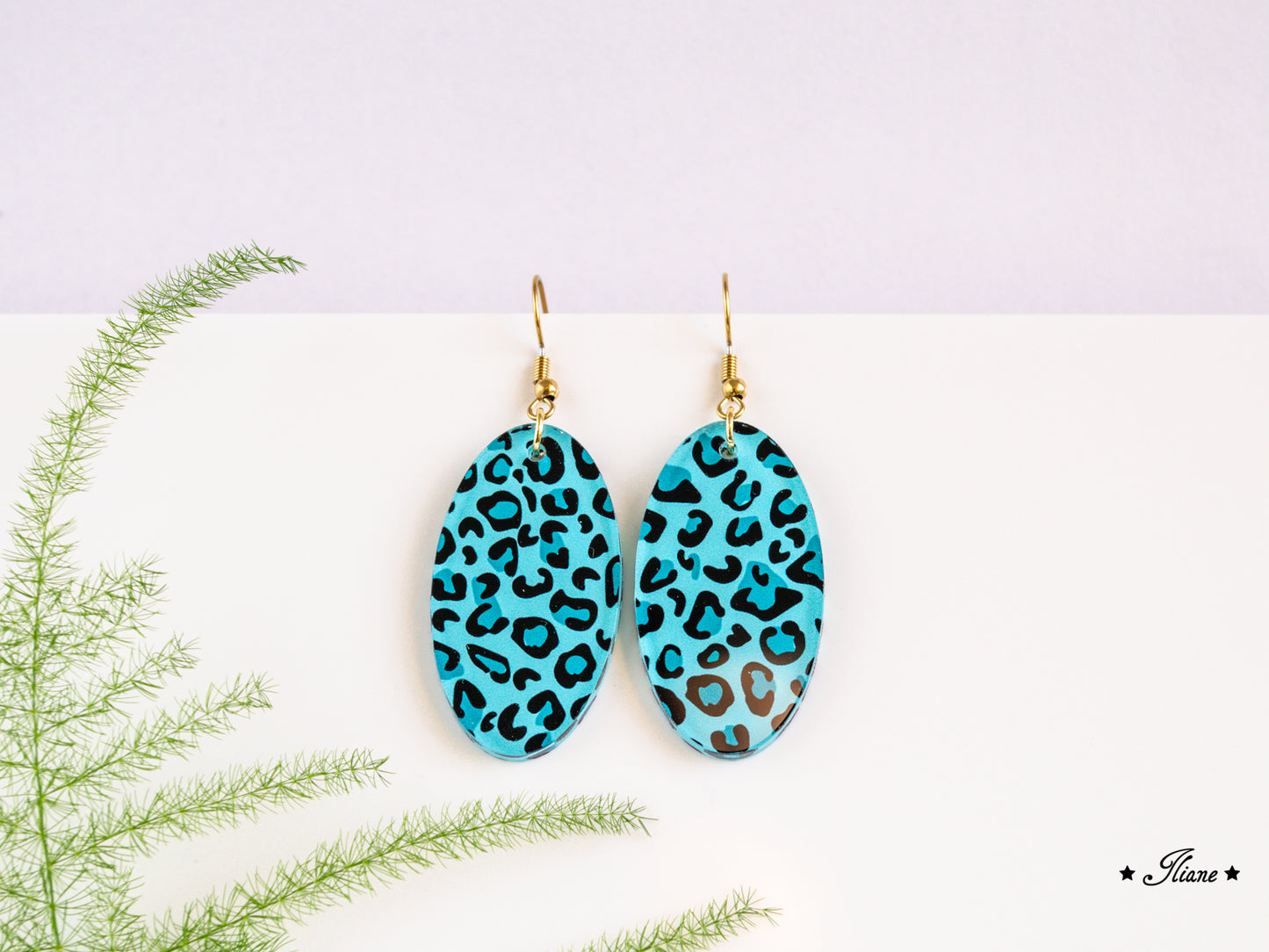 Leo Collection - Petrol - Acryl-Ohrringe