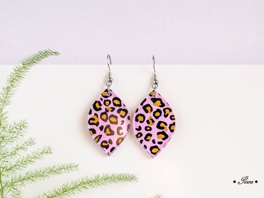 Leo Collection - Pink - Acryl-Ohrringe