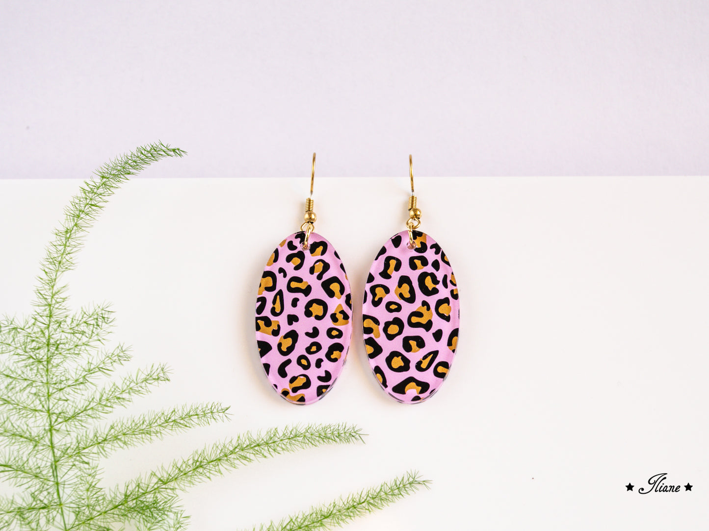 Leo Collection - Pink - Acryl-Ohrringe