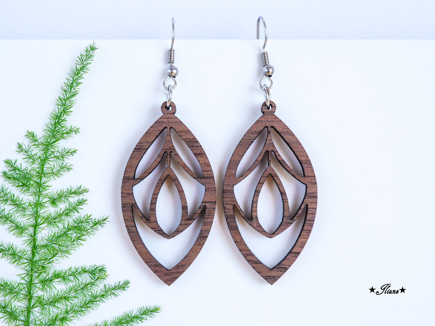 Holzohrringe Boho #6