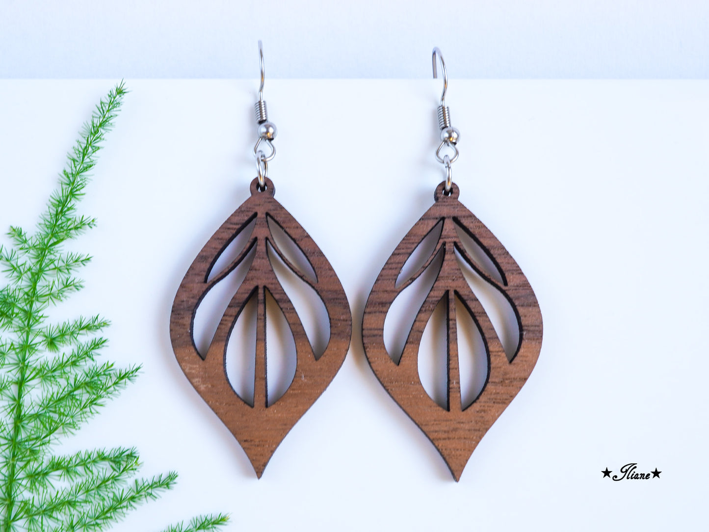 Holzohrringe Boho #9