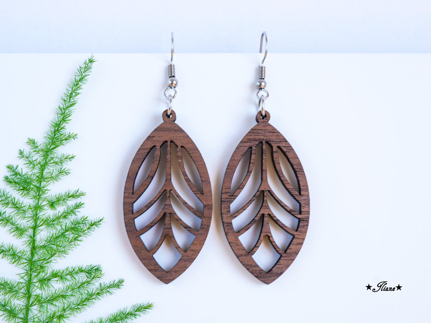 Holzohrringe Boho #10