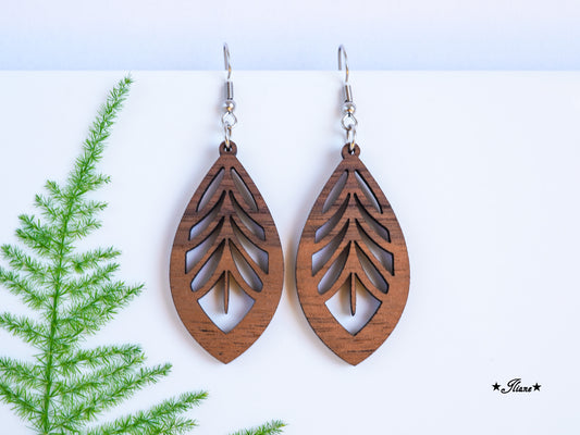 Holzohrringe Boho #11
