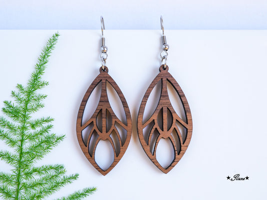 Holzohrringe Boho #12