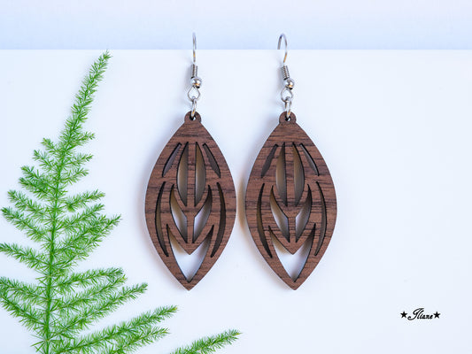 Holzohrringe Boho #13