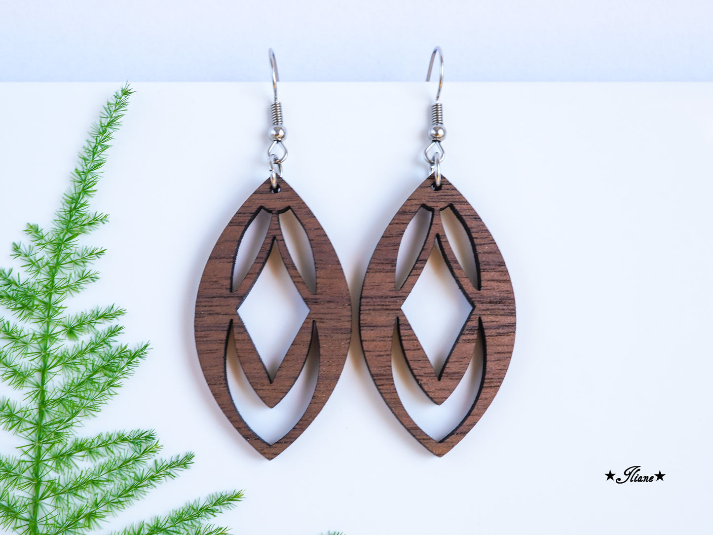 Holzohrringe Boho #14