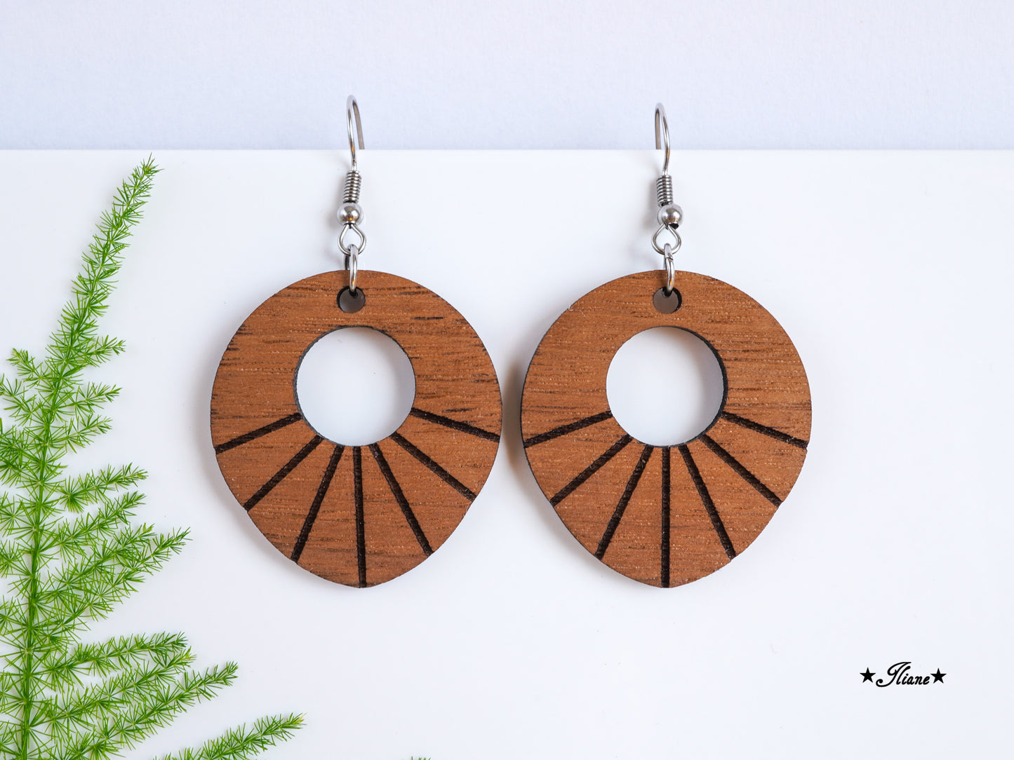 Holzohrringe Boho #27