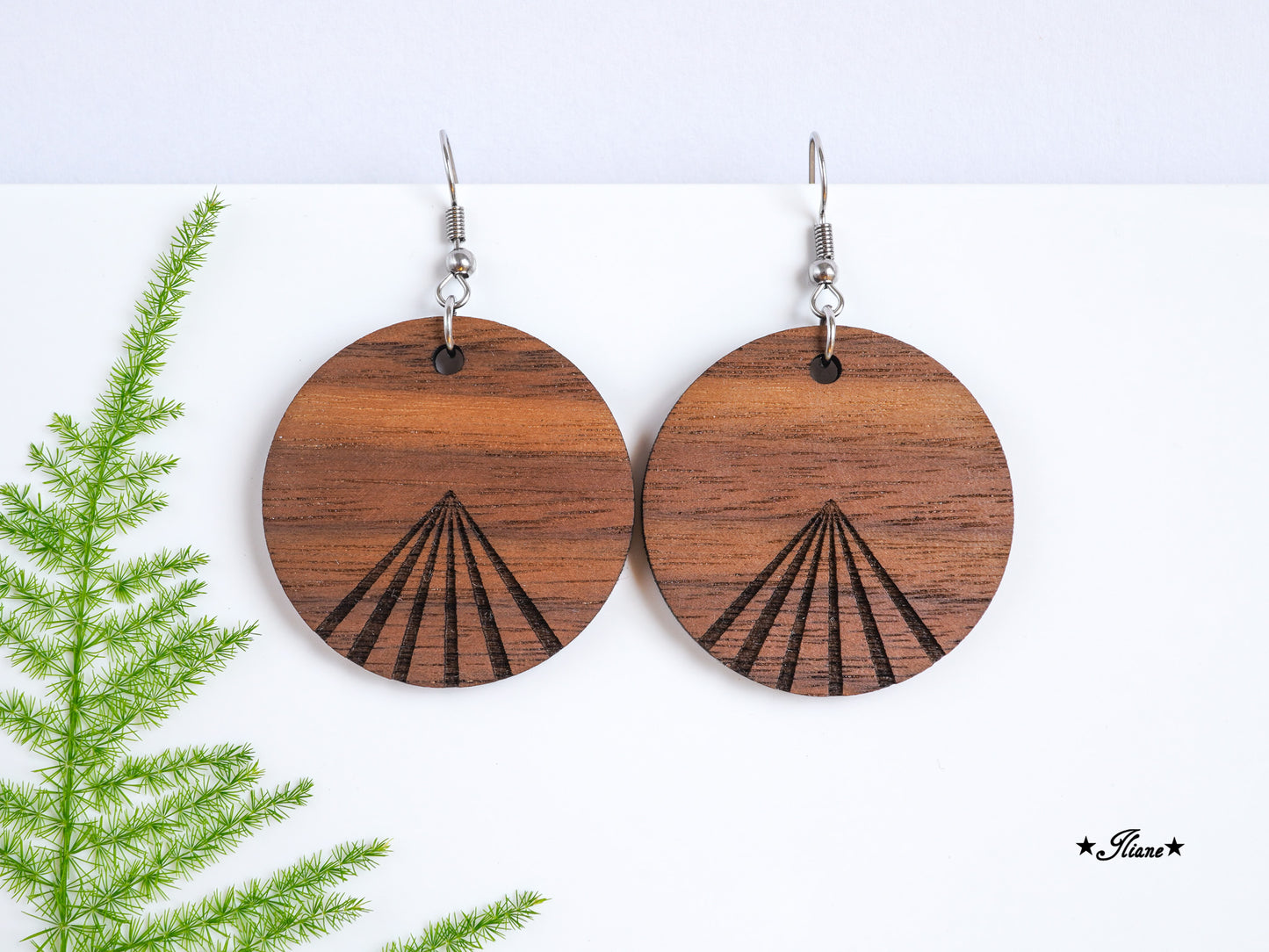 Holzohrringe Boho #28