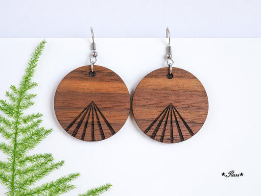 Holzohrringe Boho #28