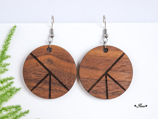 Holzohrringe Boho #30