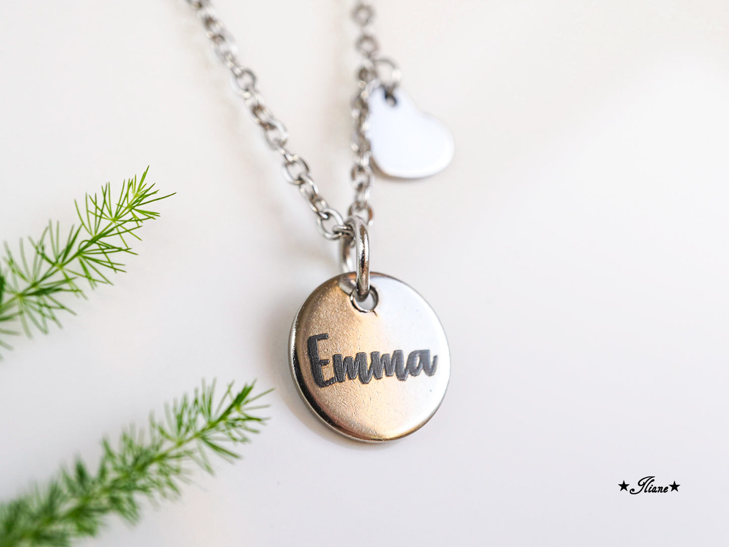 personalisierte Halskette - Namen oder Spruch - Edelstahl silber, gold oder roségoldfarben