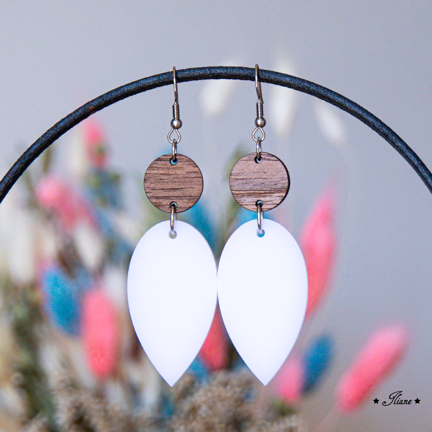 Essential Collection - White (translucent) - Acryl-Ohrringe
